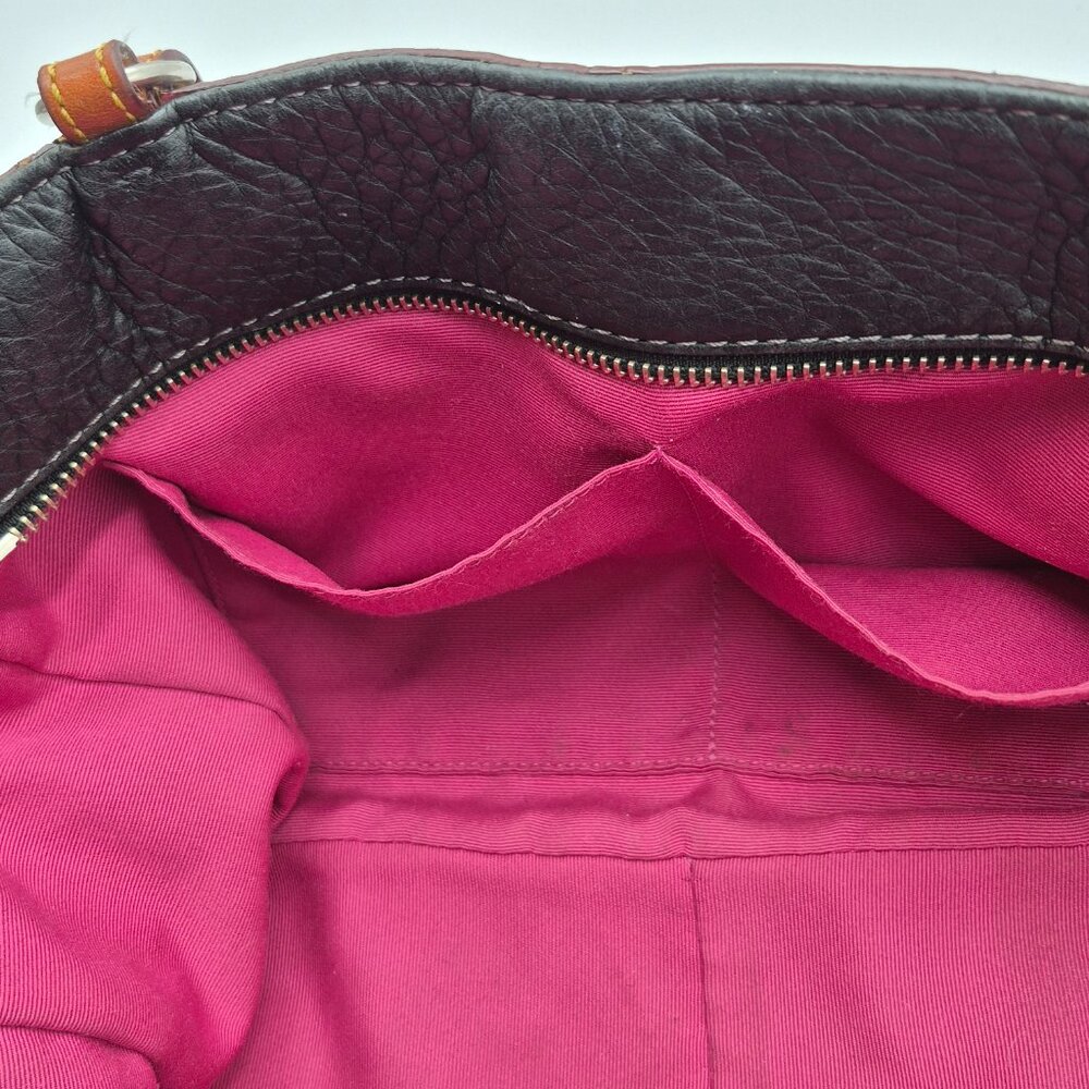 Coach Black Pebble Leather chelsea Shoulder Bag Purse - Picture 9 of 11